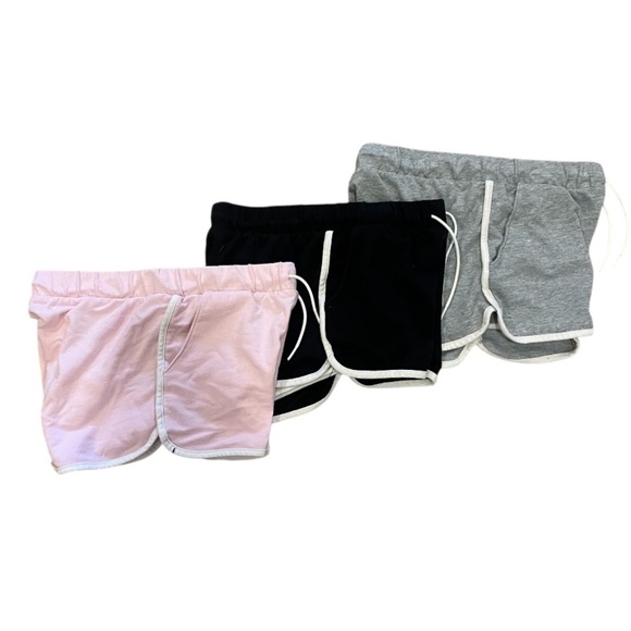 Old Navy Girl’s Cheer Shorts Size XL(14-16), set of 3 in Black, Gray and Pink - Picture 2 of 11